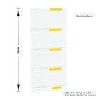 Gondola Parede 196 Amapa Flex Kit 2 Metros 1 Canto Branco Pe