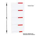 Gondola Parede 196 Amapa Flex Kit 3 Metros 1 Canto Branco Pe