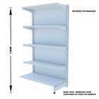 Gondola Parede 196 Amapa Flex Kit 3 Metros 1 Canto Branco Sp