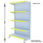 Gondola Parede 196 Amapa Flex Kit 4 Metros 1 Canto Branco Pe