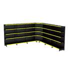 Gondola Parede 196 Amapa Flex Kit 6 Metros 1 Canto Preto Pe A