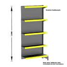 Gondola Parede 196 Amapa Flex Kit 6 Metros 1 Canto Preto Pe A