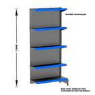 Gondola Parede 196 Amapa Flex Kit 6 Metros Preto Pe Az - Amapá