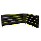 Gondola Parede 196 Amapa Flex Kit 7 Metros 1 Canto Preto Pe A