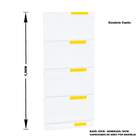 Gondola Parede 196 Amapa Flex Kit 8 Metros 1 Canto Branco Pe