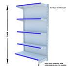 Gondola Parede 196 Amapa Flex Kit 8 Metros 1 Canto Branco Pe