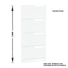 Gondola Parede 196 Amapa Flex Kit 8 Metros 1 Canto Branco Sp