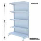 Gondola Parede 196 Amapa Flex Kit 8 Metros 1 Canto Branco Sp