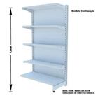 Gondola Parede 196 Amapa Flex Kit 8 Metros 1 Canto Branco Sp