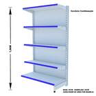 Gondola Parede 196 Amapa Flex Kit 9 Metros 1 Canto Branco Pe