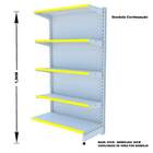 Gondola Parede 196 Amapa Flex Kit 9 Metros 1 Canto Branco Pe