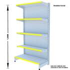 Gondola Parede 196 Amapa Flex Kit 9 Metros 1 Canto Branco Pe