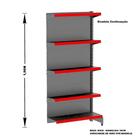 Gondola Parede 196 Amapa Flex Kit 9 Metros Preto Pe Vm - Amapá