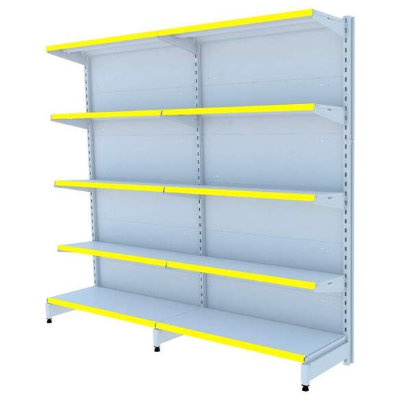 Gondola Parede 202 Amapa Fit Kit 2 Metros Branco Porta Etique