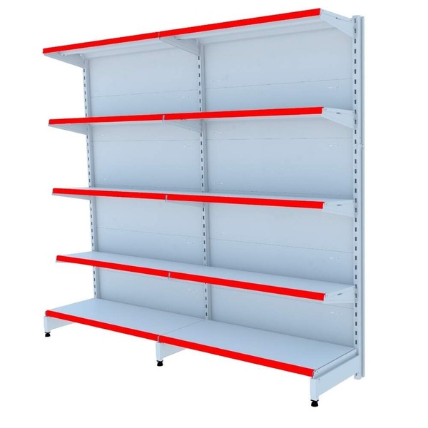 Gondola Parede 202 Amapa Fit Kit 2 Metros Branco Porta Etique