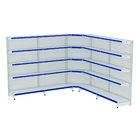 Gondola Parede 202 Amapa Fit Kit 4 Metros 1 Canto Porta Etiqu