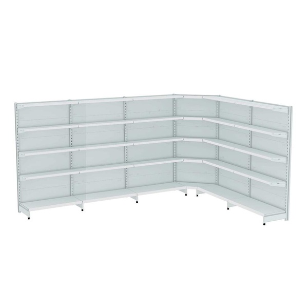 Gondola Parede 202 Amapa Fit Kit 5 Metros 1 Canto Amapá