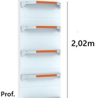 Gondola Parede 202 Amapa Fit Kit 6 Metros 1 Canto Amapá