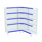 Gondola Parede 202 Fit Ate 2 Metros 1 Canto Branco 15b Pe Azul