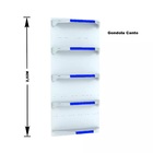 Gondola Parede 202 Fit Ate 2 Metros 1 Canto Branco 15b Pe Azul