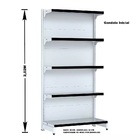 Gondola Parede 202 Fit Ate 2 Metros 1 Canto Branco 15b Pe Pre