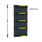 Gondola Parede 202 Fit Ate 2 Metros 1 Canto Preto 15b Pe Amar