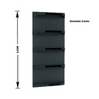 Gondola Parede 202 Fit Ate 2 Metros 1 Canto Preto 15b Pe Preto