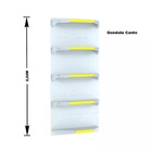 Gondola Parede 202 Fit Ate 3 Metros 1 Canto Branco 20b Pe Ama