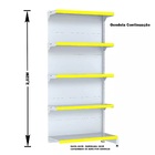 Gondola Parede 202 Fit Ate 3 Metros 1 Canto Branco 20b Pe Ama