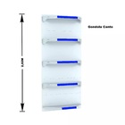 Gondola Parede 202 Fit Ate 3 Metros 1 Canto Branco 20b Pe Azul