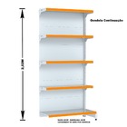 Gondola Parede 202 Fit Ate 3 Metros 1 Canto Branco 20b Pe Lar