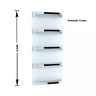 Gondola Parede 202 Fit Ate 3 Metros 1 Canto Branco 20b Pe Pre