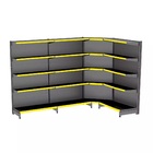 Gondola Parede 202 Fit Ate 3 Metros 1 Canto Preto 20b Pe Amar