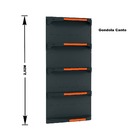 Gondola Parede 202 Fit Ate 3 Metros 1 Canto Preto 20b Pe Lara