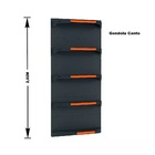 Gondola Parede 202 Fit Ate 3 Metros 1 Canto Preto 20b Pe Lara