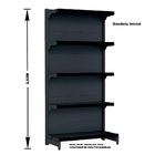 Gondola Parede 202 Fit Ate 3 Metros 1 Canto Preto 20b Pe Preto