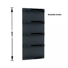 Gondola Parede 202 Fit Ate 3 Metros 1 Canto Preto 20b Pe Preto