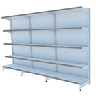 Gondola Parede 202 Fit Ate 3 Metros Branco 15 Bandeja Pe Cinza