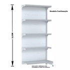 Gondola Parede 202 Fit Ate 3 Metros Branco 15 Bandeja Sp Etiq