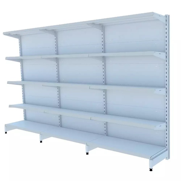 Gondola Parede 202 Fit Ate 3 Metros Branco 15 Bandeja Sp Etiq