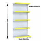 Gondola Parede 202 Fit Ate 4 Metros 1 Canto Branco 25b Pe Ama