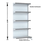 Gondola Parede 202 Fit Ate 4 Metros 1 Canto Branco 25b Pe Cin