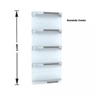 Gondola Parede 202 Fit Ate 4 Metros 1 Canto Branco 25b Pe Cin