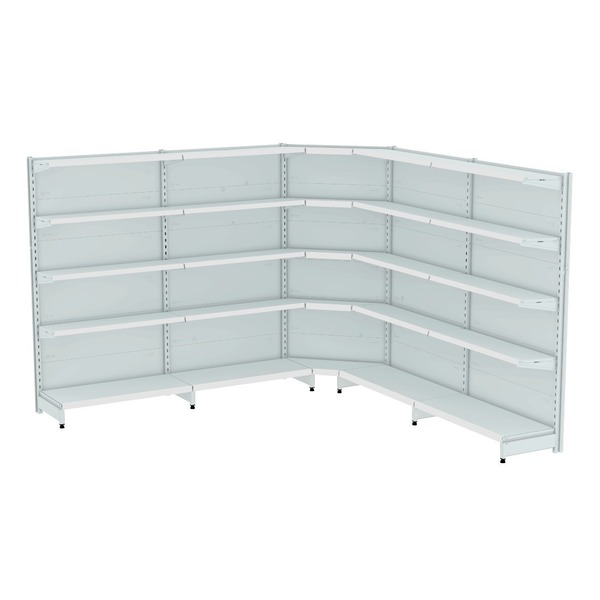 Gondola Parede 202 Fit Ate 4 Metros 1 Canto Branco 25b Sp Eti