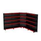 Gondola Parede 202 Fit Ate 4 Metros 1 Canto Preto 25b Pe Verm