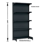 Gondola Parede 202 Fit Ate 4 Metros 1 Canto Preto 25b Sp Etiq