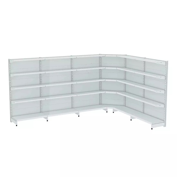 Gondola Parede 202 Fit Ate 5 Metros 1 Canto Branco 30b Sp Eti