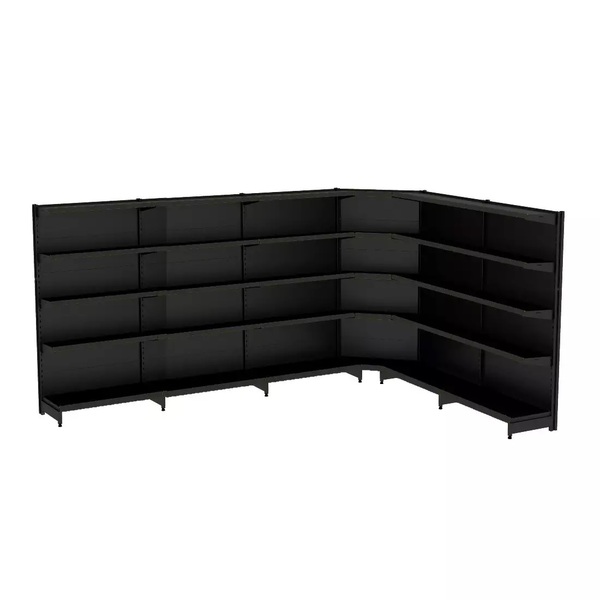 Gondola Parede 202 Fit Ate 5 Metros 1 Canto Preto 30b Sp Etiq