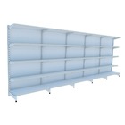 Gondola Parede 202 Fit Ate 5 Metros Branco 25 Bandeja Sp Etiq