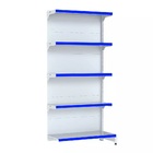 Gondola Parede 202 Fit Continuação Branco 5 Bandeja Pe Azul